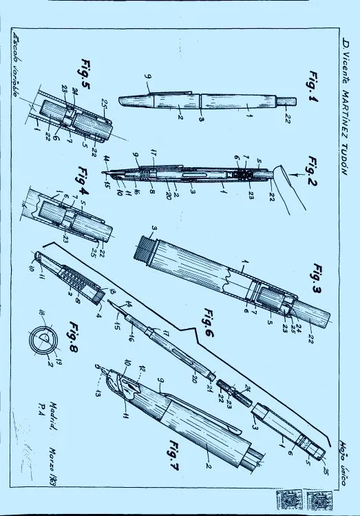 Pluma estilografica retractil (1 de marzo de 1970) - pluma ...