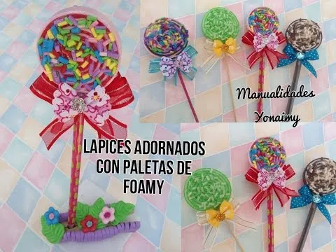 PLUMAS, LAPICEROS O BOLIGRAFOS DECORADOS. DIY. - YouTube