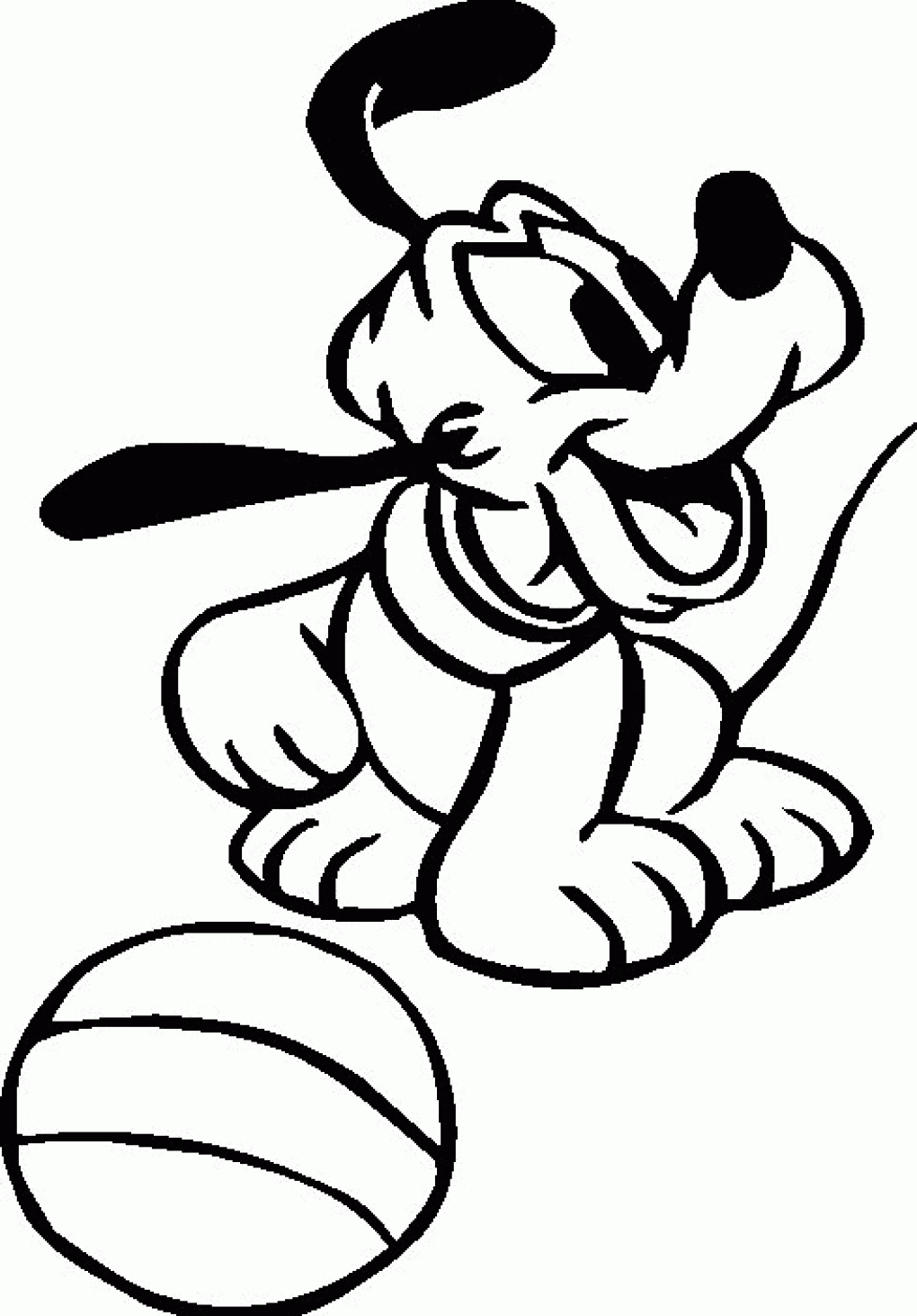 Pluto para colorear