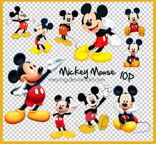 PNG / Mickey mouse 10P by Meyiing on DeviantArt