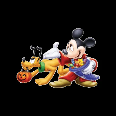 PSD Detail | Mickey Mouse & Pluto Halloween | Official PSDs