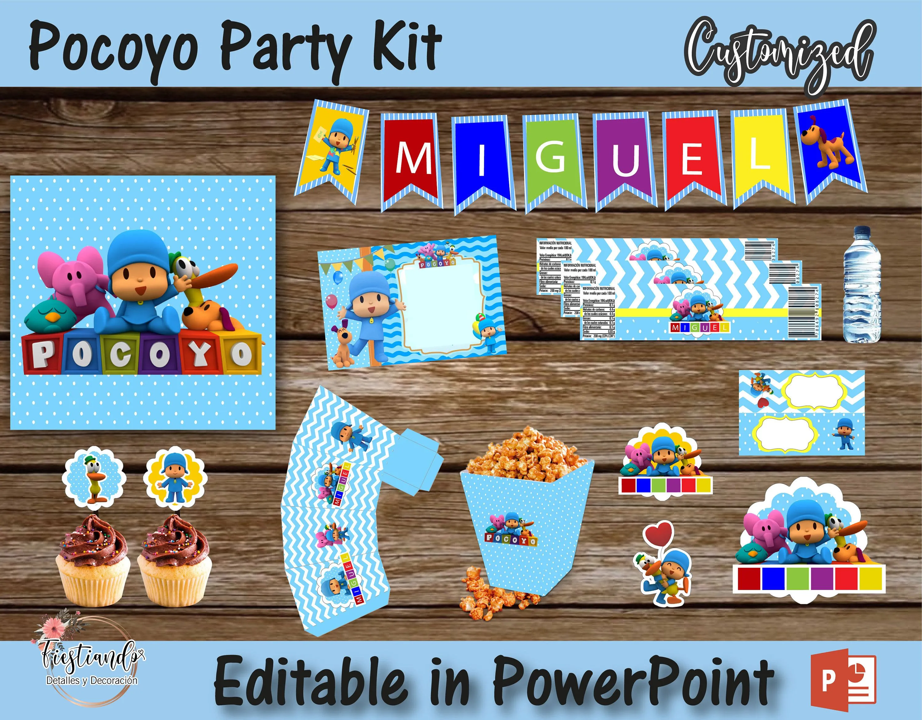 Pocoyo cumpleaños png - Etsy México