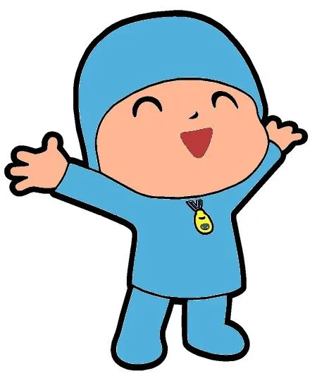 Pocoyo con lentes para colorear - Imagui