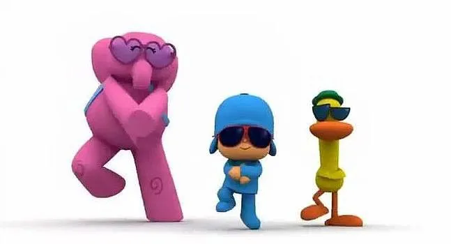 Pocoyo con lentes para colorear - Imagui