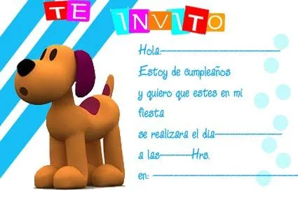 Pocoyó (Loula el perrito) | Tarjetas de cumpleaños para ...