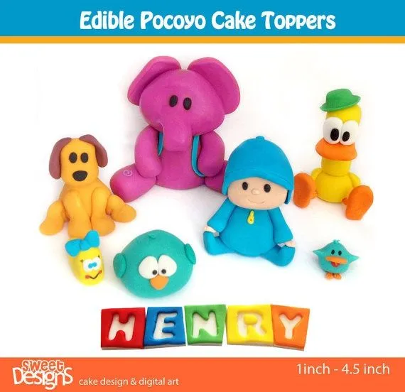 Pocoyo Fondant Toppers