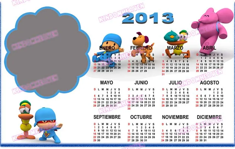 pack calendarios 2013 psd png para imprimir profesionales | Clases ...