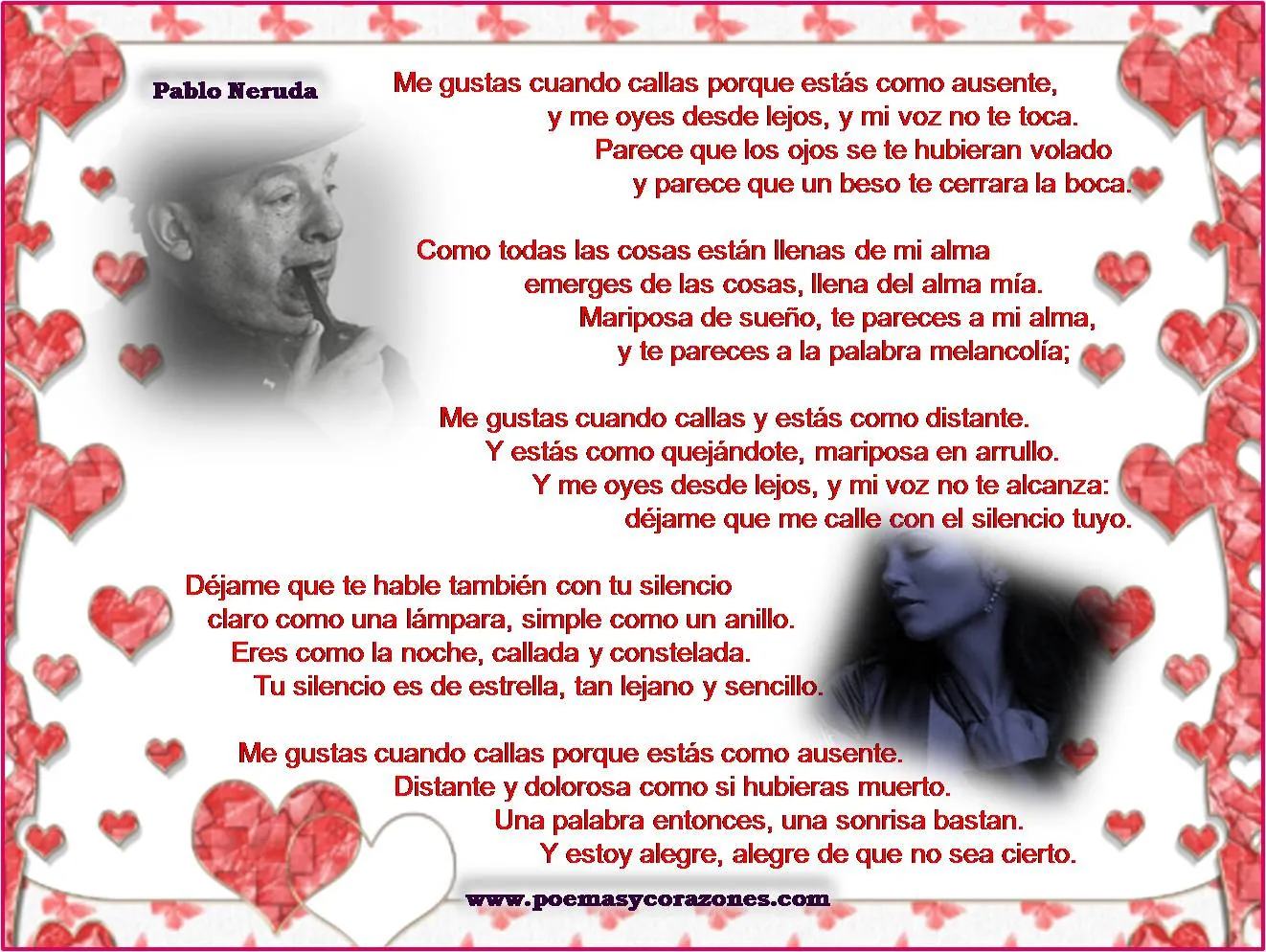 Poema con amor ~ Poemas y Corazones