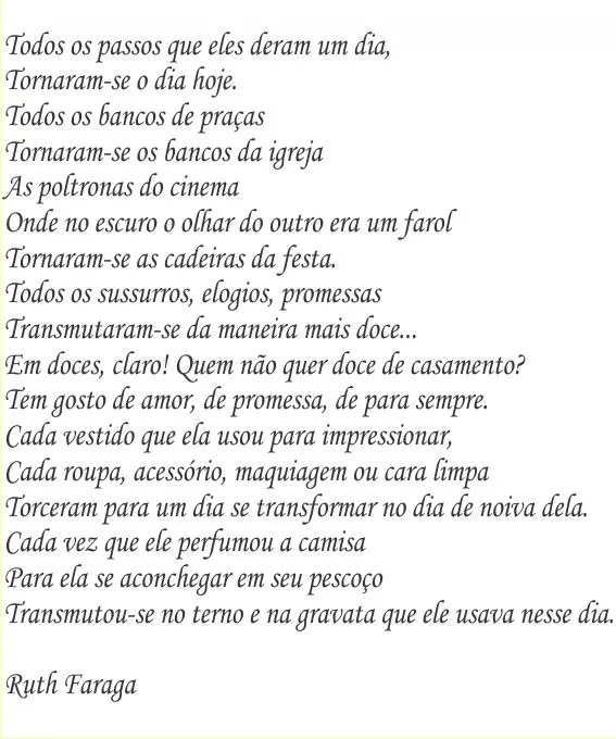 Poema - Casamento | Noivinhas de Luxo