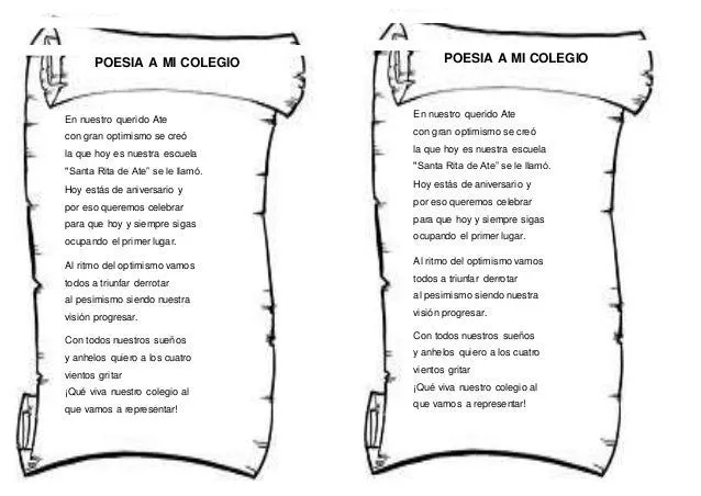 Poema colegio por aniversario - Imagui