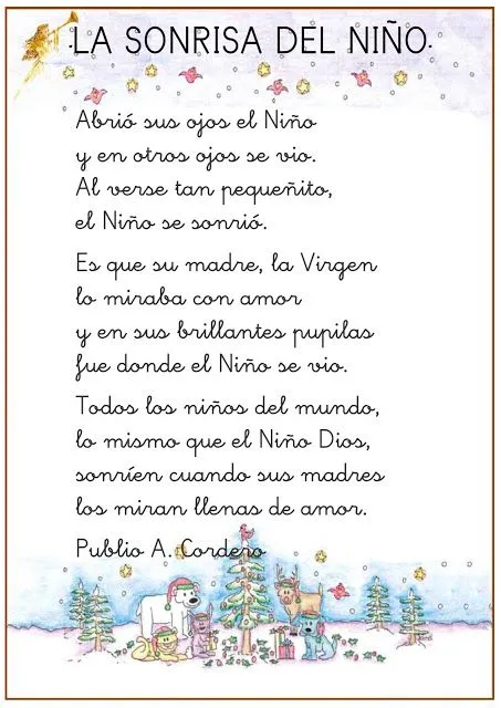 Poema para el dia del niño - Imagui