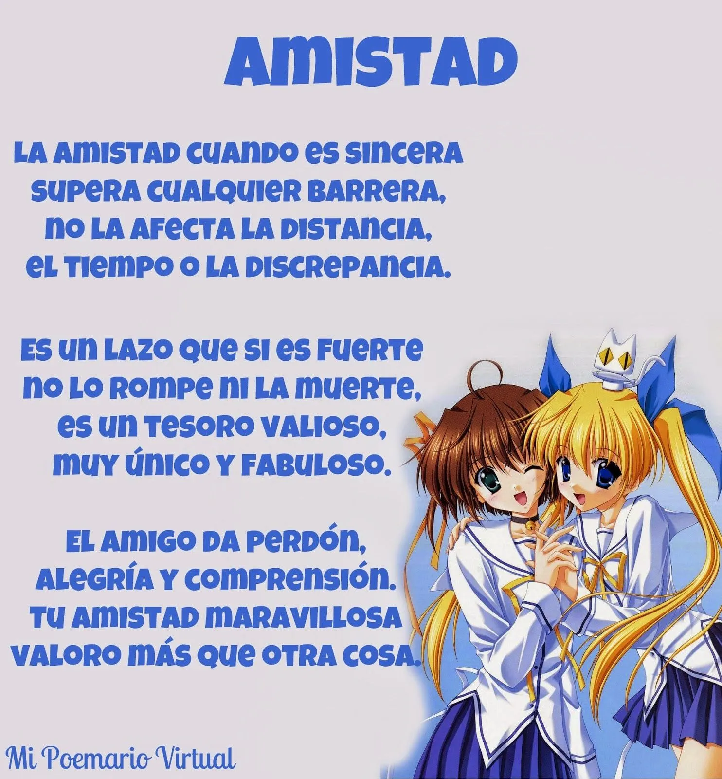 Poemas de amistad