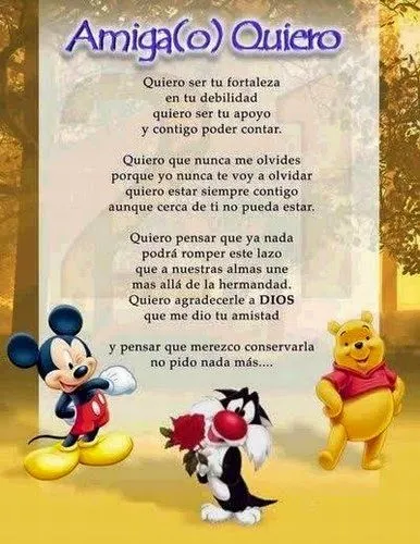 Poemas de amistad