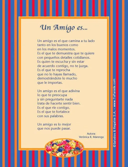 poemas a la amistad - Imageneitor