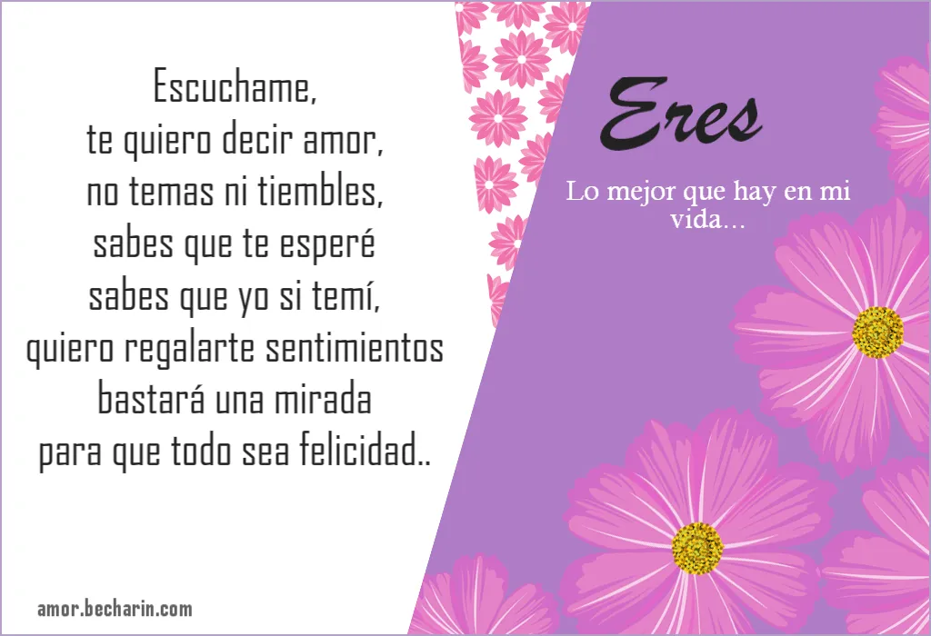 Poemas de amor cortos con tarjetas para enamorar a tu pareja ...