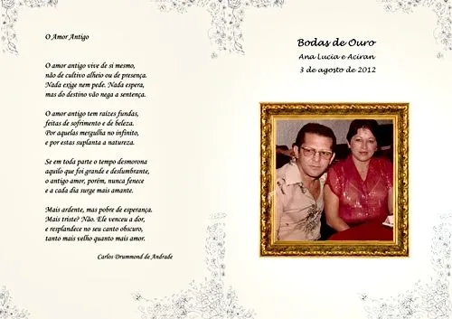 Poemas de bodas de ouro - Imagui