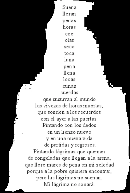 Poemas para caligramas cortos - Imagui