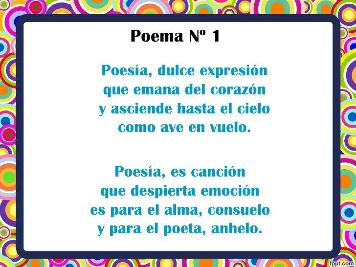 Poemas cortos para niños con nombre del autor - Imagui