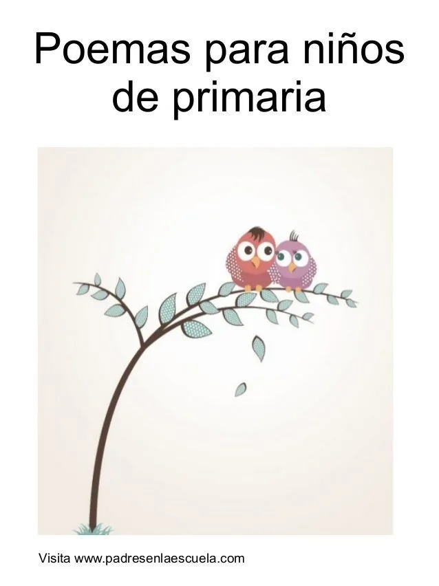 Poemas cortos para niños de primaria - Imagui