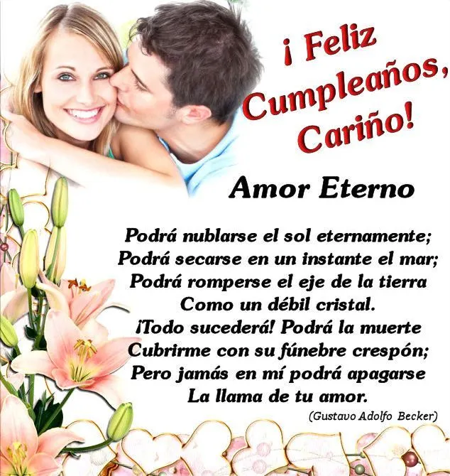 Poemas para cumpleaños ~ Poemas y Corazones