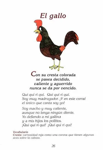 POEMAS INFANTILES DE ANIMALES