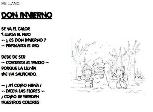 Poesias de invierno infantiles - Imagui