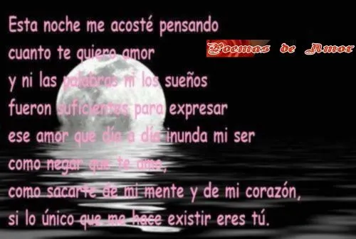 Poemas de Amor para Compartir | Mi amor... Te amo !