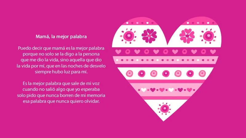 Poemas del día de la madre para lucirte este 10 de Mayo