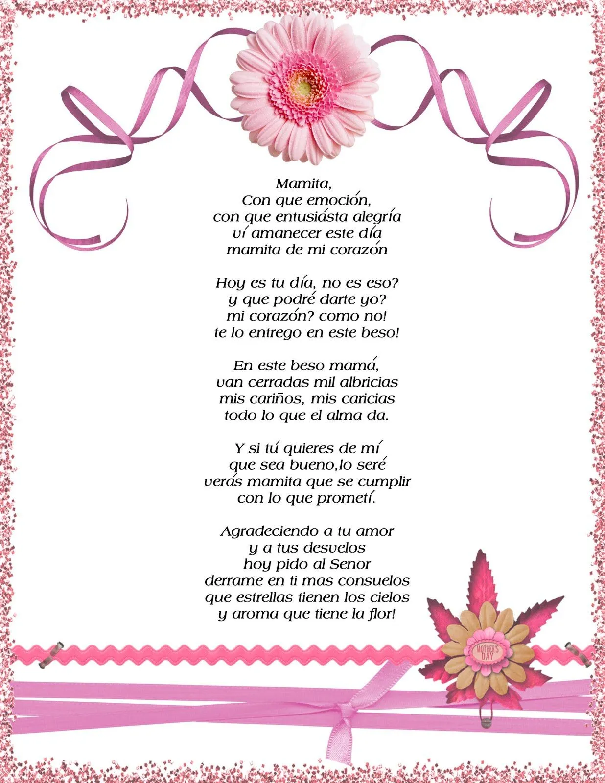 Poemas para mamas ~ Poemas y Corazones