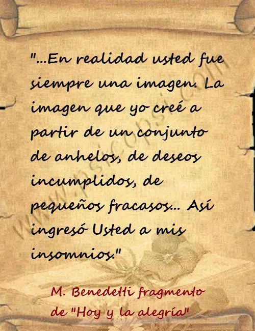 Poemas Psy: Mario Benedetti. ¨Hoy y la alegría¨ (Fragmento ...