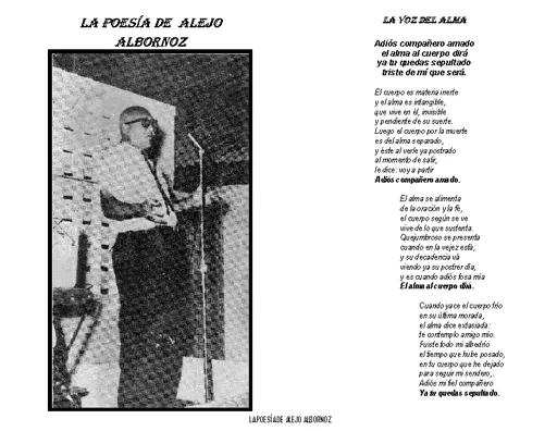 La poesía de Alejo Albornoz - Monografias.