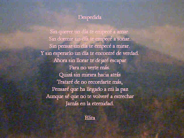 Poesia De Despedida Del Jardin