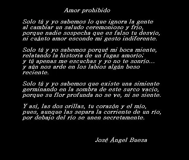 POESIA..Amor prohibido | LO QUE SIENTO…