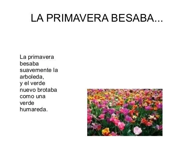 Poesias cortas de la primavera - Imagui