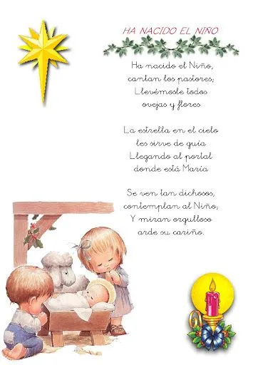 POESIAS DE NAVIDAD PARA NIÑOS