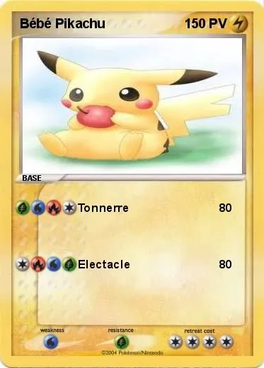 Pokemon pikachu bebé - Imagui