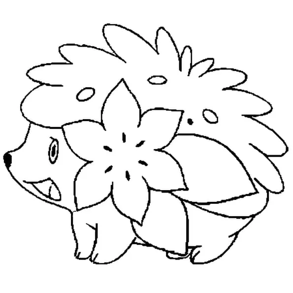 pokemon shaymin Colouring Pages