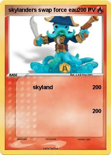 Pokémon skylanders swap force eau - skyland - Ma carte Pokémon