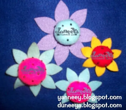 celoteh ^neey^: Tutorial : Bunga Flanel