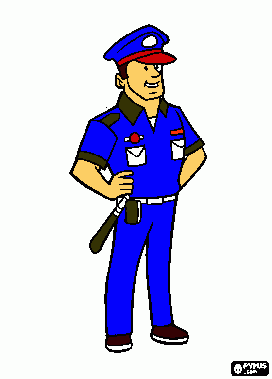 policia vigilan para colorear, policia vigilan para imprimir | Dibujos de  policias, Policía, Imprimir sobres