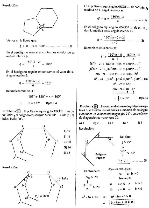 Poligonos - Ejercicios Resueltos - Geometria « Blog del Profe Alex