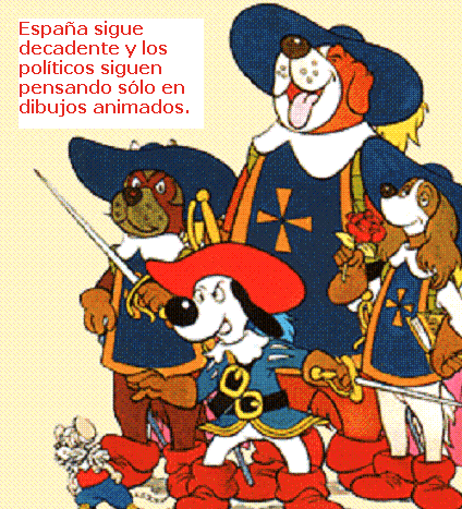 Los políticos españoles piensan en dibujos animados ...