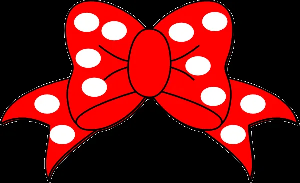 Polka Bow clip art - vector clip art online, royalty free & public ...