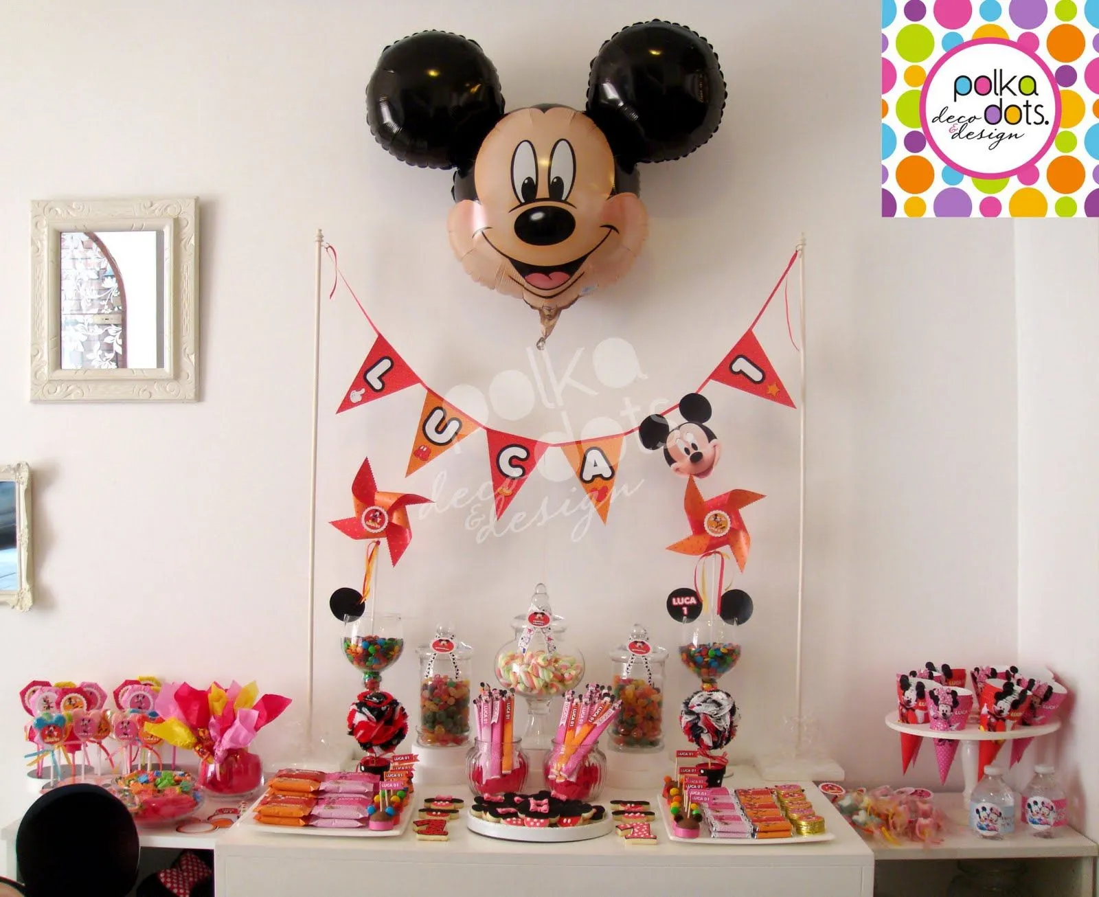 Polka Dots | Party Design: CANDY BAR "MICKEY MOUSE" - By Polka Dots