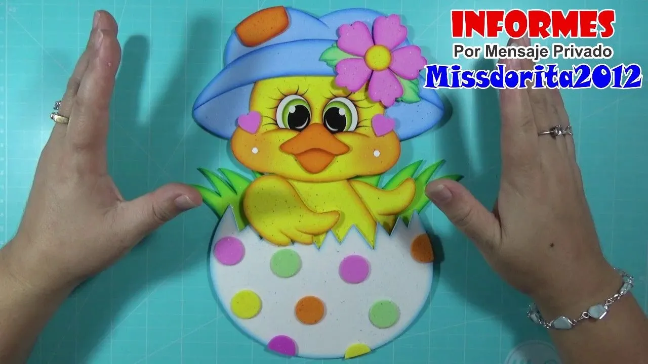 Pollito en Foamy, goma Eva, Microporoso (Handmade Craft)❤️ - YouTube