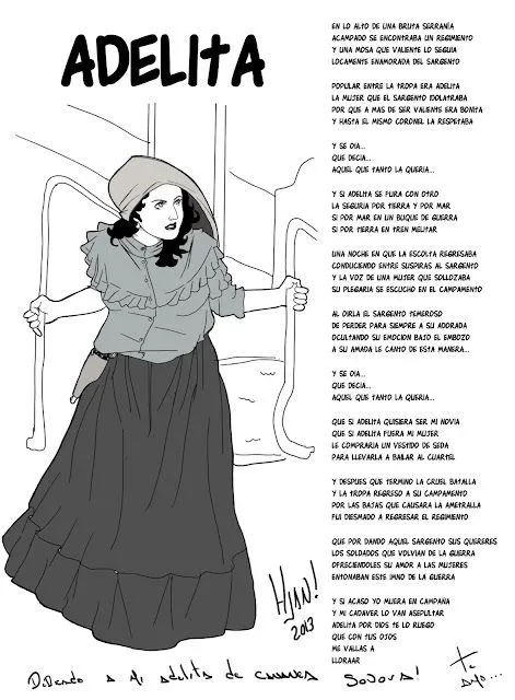 Pollito con papas...: Adelita (letra y musica)