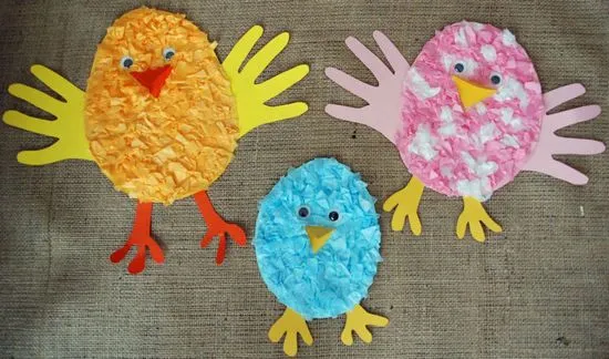 Pollito de papel | Manualidades InfantilesManualidades Infantiles