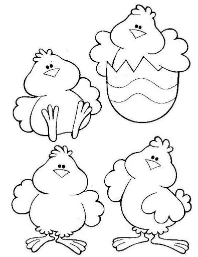 Dibujos para colorear de pollito - Imagui