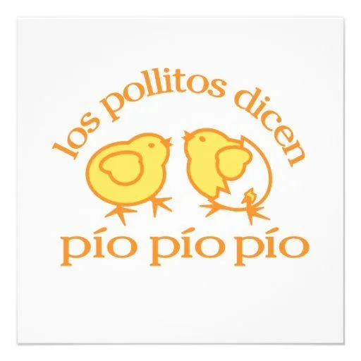Los Pollitos Dicen Party Invitation from Zazzle.