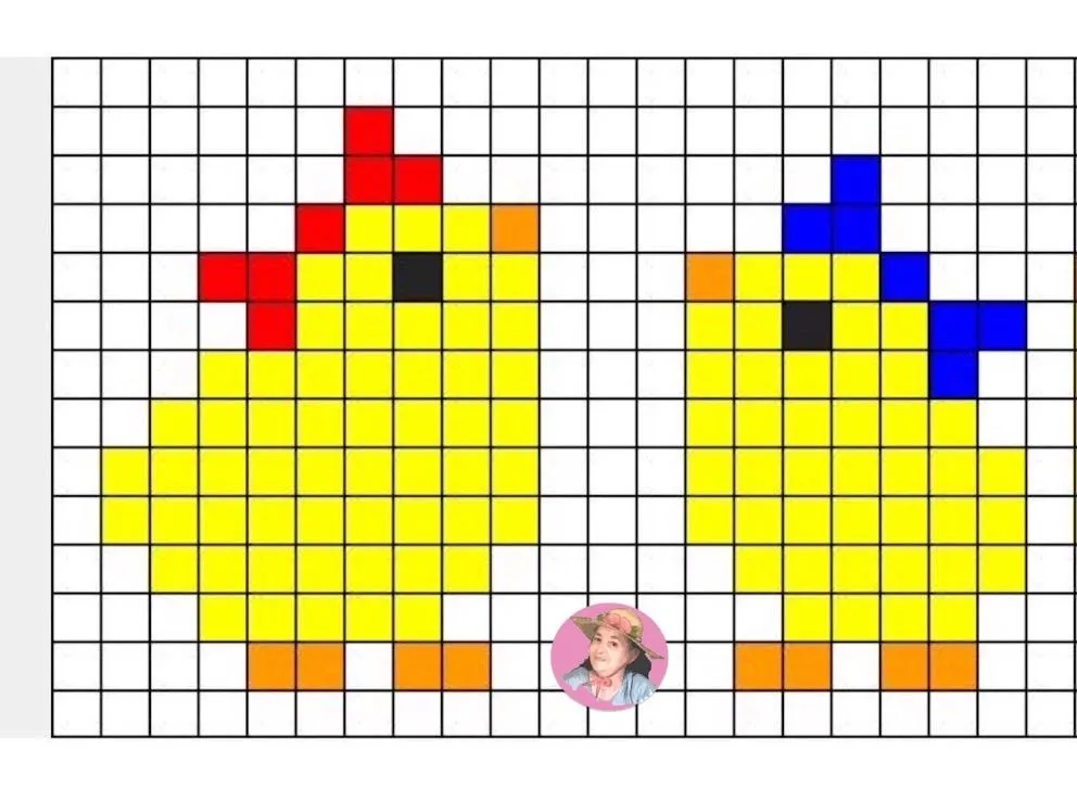 Pollitos en punto de cruz #378 - La Abuelita de las Costuras